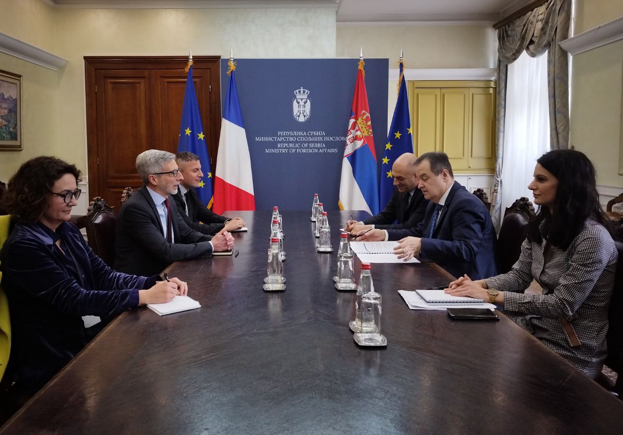 Minister Dačić with the Ambassador of the Republic of France | Ministry ...