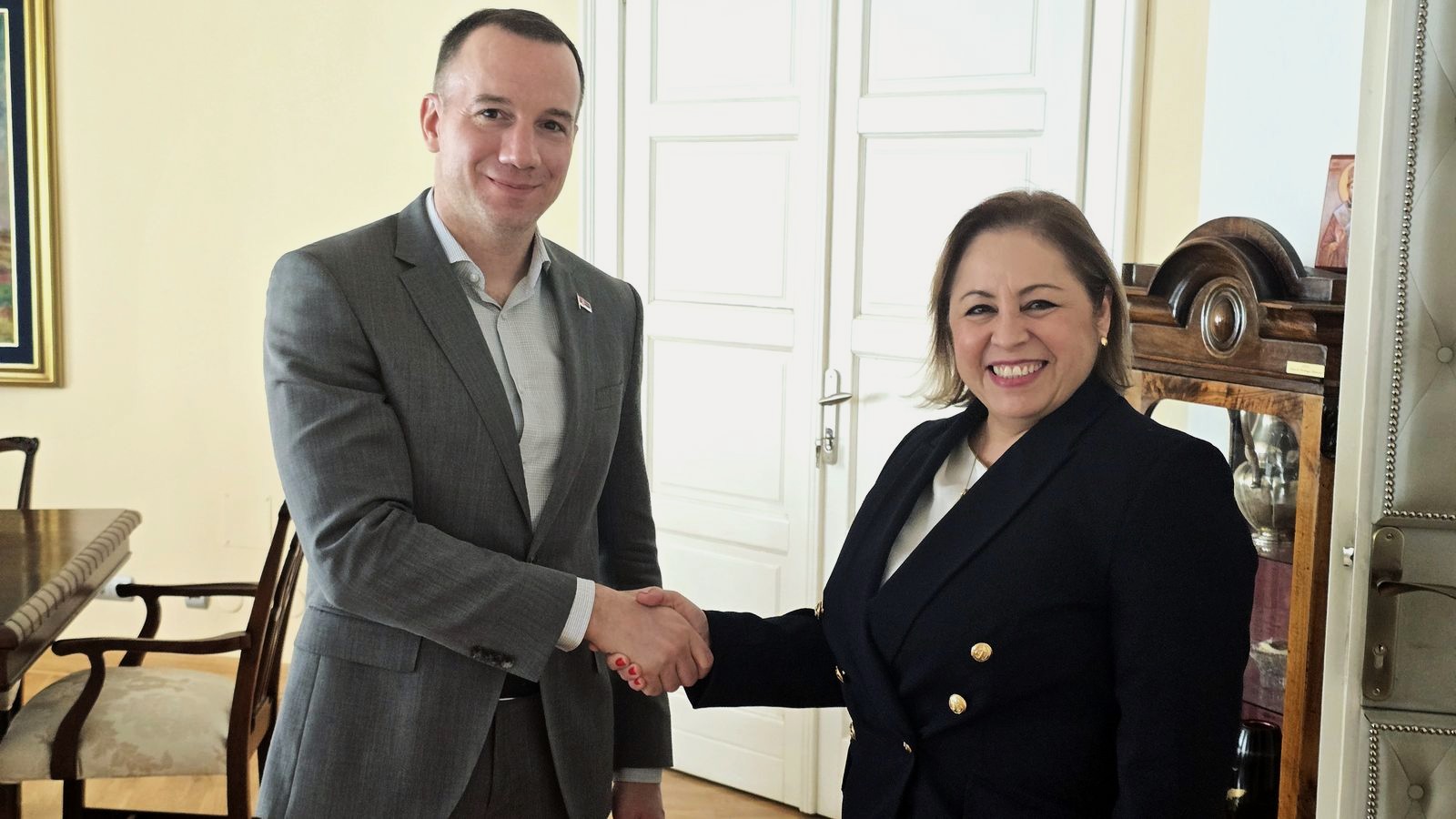 Jović Confers with the Ambassador of the Bolivarian Republic of Venezuela
