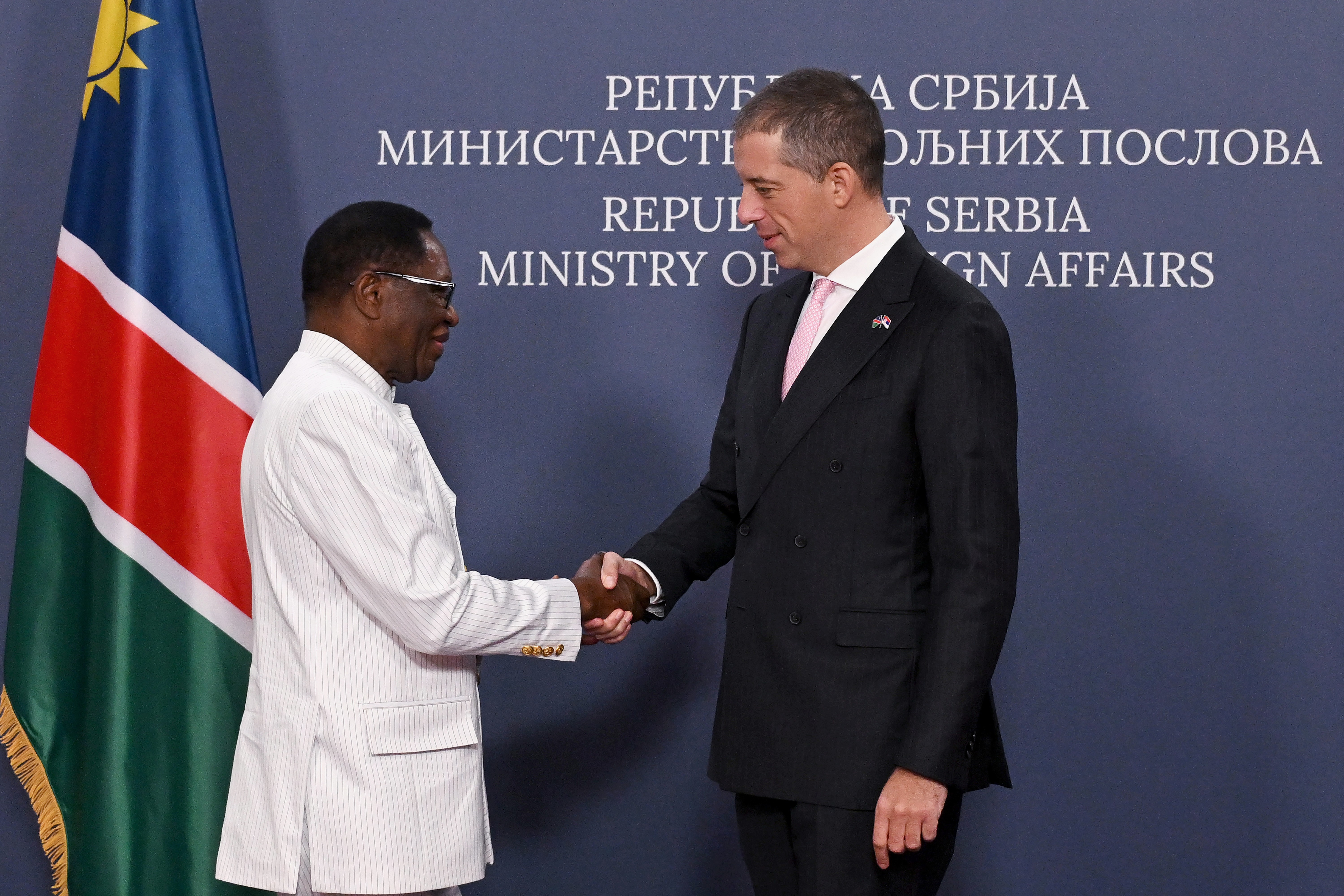 Đurić Confers with Minister in the Presidency of Namibia
